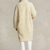 Cream Women’s Ralph Lauren Oversize Reversible Shearling Coats