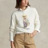 Cream Women’s Ralph Lauren Polo Bear Fleece Crewneck Sweatshirts Cream Women’s Ralph Lauren Polo Bear Fleece Crewneck Sweatshirts