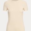 Cream Women’s Ralph Lauren Stretch Cotton T Shirts