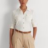 Cream Women’s Ralph Lauren Stretch Jersey Shirts