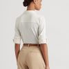 Cream Women’s Ralph Lauren Stretch Jersey Shirts