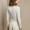 Cream Women’s Ralph Lauren Wool Long-Sleeve V-Neck Sweaters Cream Women’s Ralph Lauren Wool Long-Sleeve V-Neck Sweaters
