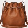 Cuoio Women’s Ralph Lauren Leather Large Bellport Bucket Bags Cuoio Women’s Ralph Lauren Leather Large Bellport Bucket Bags