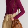 Cuoio Women’s Ralph Lauren Leather Large Bellport Bucket Bags Cuoio Women’s Ralph Lauren Leather Large Bellport Bucket Bags