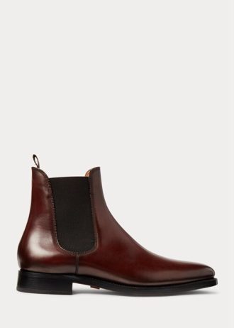 Dark Brown Men’s Ralph Lauren Penfield Calfskin Chelsea Boots Dark Brown Men’s Ralph Lauren Penfield Calfskin Chelsea Boots