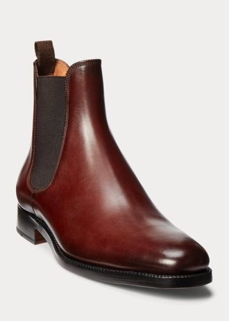 Dark Brown Men’s Ralph Lauren Penfield Calfskin Chelsea Boots Dark Brown Men’s Ralph Lauren Penfield Calfskin Chelsea Boots