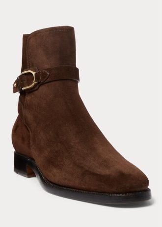 Dark Brown Men’s Ralph Lauren Welington Calf-Suede Boots Dark Brown Men’s Ralph Lauren Welington Calf-Suede Boots