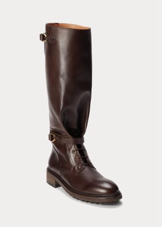 Dark Brown Men’s Ralph Lauren Welington Calfskin Boots Dark Brown Men’s Ralph Lauren Welington Calfskin Boots