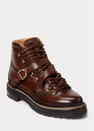 Dark Brown Women’s Ralph Lauren Dimicia Welington Hand-Burnishedie Boots Dark Brown Women’s Ralph Lauren Dimicia Welington Hand-Burnishedie Boots