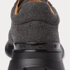 Dark Grey Men’s Ralph Lauren Ethan Wool Flannel Sneakers