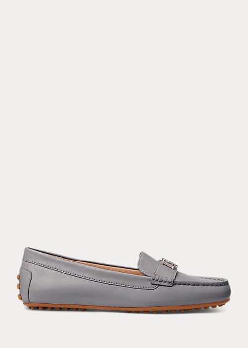 Dark Grey Women’s Ralph Lauren Barnsbury Nappa Leather Driver Loafers Dark Grey Women’s Ralph Lauren Barnsbury Nappa Leather Driver Loafers