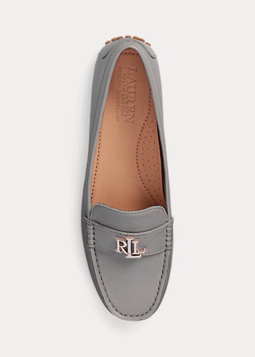 Dark Grey Women’s Ralph Lauren Barnsbury Nappa Leather Driver Loafers Dark Grey Women’s Ralph Lauren Barnsbury Nappa Leather Driver Loafers