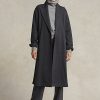 Dark Grey Women’s Ralph Lauren Flannel Wrap Coats