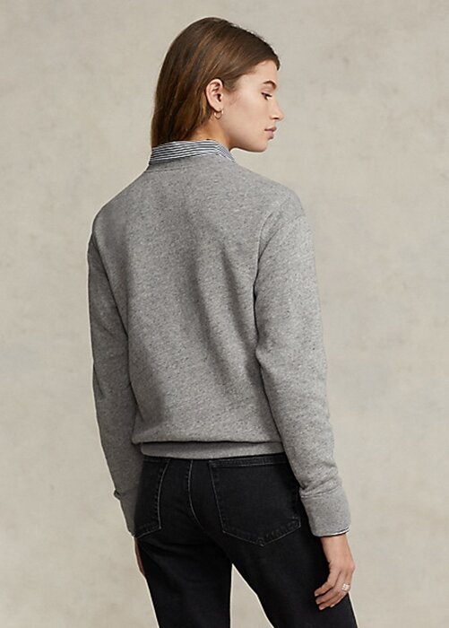 Dark Grey Women’s Ralph Lauren Polo Bear Fleece Crewneck Sweatshirts Dark Grey Women’s Ralph Lauren Polo Bear Fleece Crewneck Sweatshirts