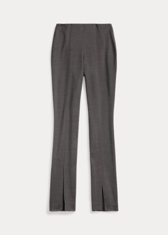 Dark Grey Women’s Ralph Lauren Stretch-Wool Blend Twill Leggings