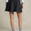Dark Grey Women’s Ralph Lauren Wool-Cashmere Melton A-Line Skirts
