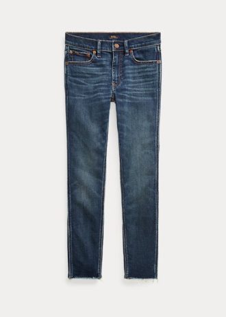 Dark Indigo Women’s Ralph Lauren Tompkins Skinny Crop Jeans