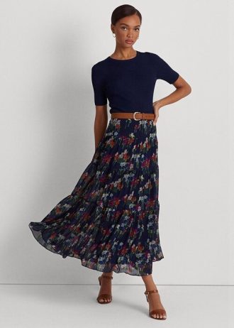 Flower Women’s Ralph Lauren Floral Crinkle Georgette Skirts