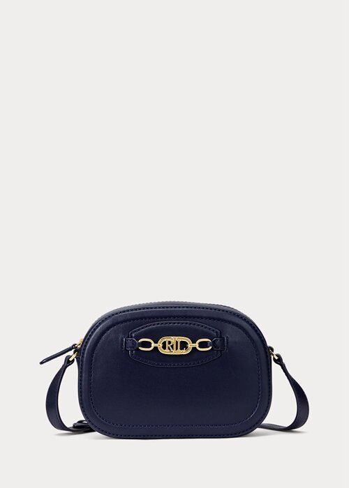 French Navy Women’s Ralph Lauren Leather Medium Jordynn Crossbody Bags French Navy Women’s Ralph Lauren Leather Medium Jordynn Crossbody Bags