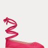 Fuchsia Women’s Ralph Lauren Cecilia Nappa Leather Lace-Up Flat Shoes Fuchsia Women’s Ralph Lauren Cecilia Nappa Leather Lace-Up Flat Shoes