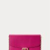 Fuschia Berry Women’s Ralph Lauren Leather Medium Adair Crossbody Bags