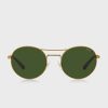 Gold Men’s Ralph Lauren 0Ph3142 Round Sunglasses
