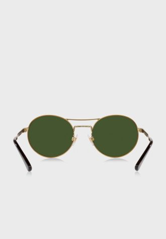 Gold Men’s Ralph Lauren 0Ph3142 Round Sunglasses