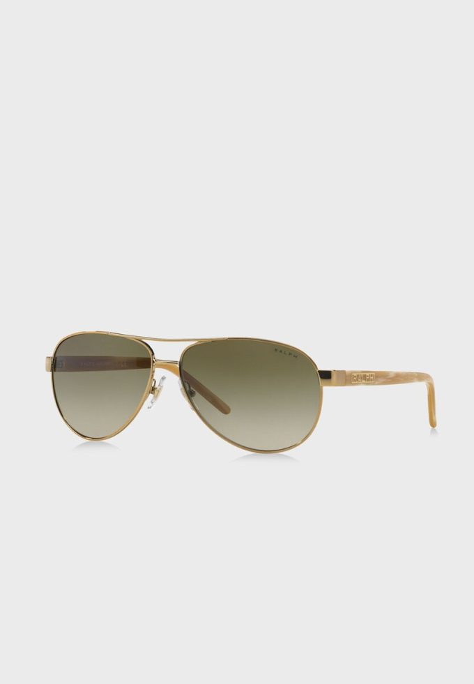 Gold Women’s Ralph Lauren 0RA4004 Aviator Sunglasses