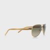 Gold Women’s Ralph Lauren 0RA4004 Aviator Sunglasses