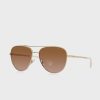 Gold Women’s Ralph Lauren 0Ra4139 Aviator Sunglasses