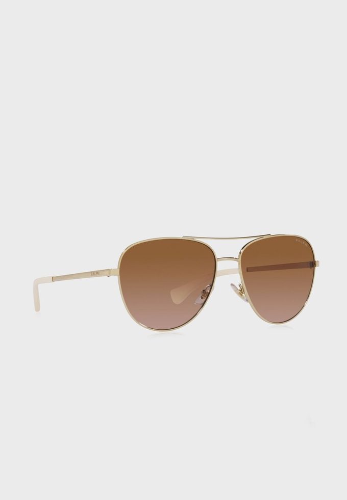 Gold Women’s Ralph Lauren 0Ra4139 Aviator Sunglasses