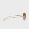 Gold Women’s Ralph Lauren 0Ra4139 Aviator Sunglasses