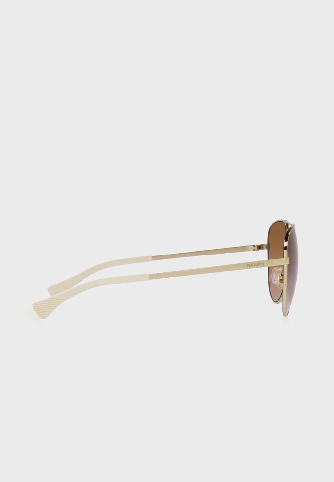 Gold Women’s Ralph Lauren 0Ra4139 Aviator Sunglasses