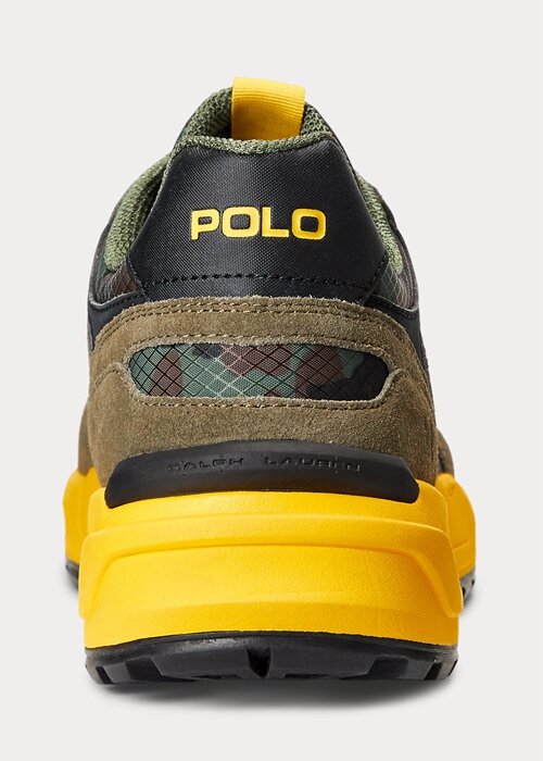 Green / Camo Men’s Ralph Lauren Jogger Suede & Camo Ripstop Sneakers Green / Camo Men’s Ralph Lauren Jogger Suede & Camo Ripstop Sneakers
