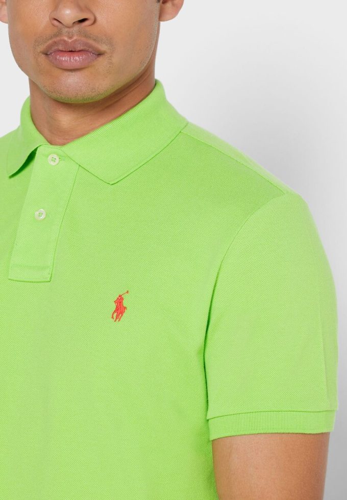 Green Men’s Ralph Lauren Basic Mesh Polo Shirts Green Men’s Ralph Lauren Basic Mesh Polo Shirts