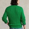 Green Men’s Ralph Lauren Cable-knit Cotton Jumper  Sweaters