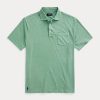 Green Men’s Ralph Lauren Classic Fit Cotton-Linen Polo Shirts