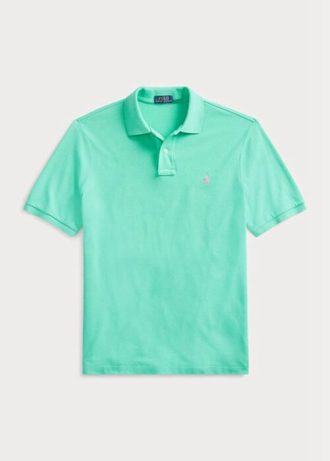 Green Men’s Ralph Lauren Custom Slim Fit Mesh Polo Shirts