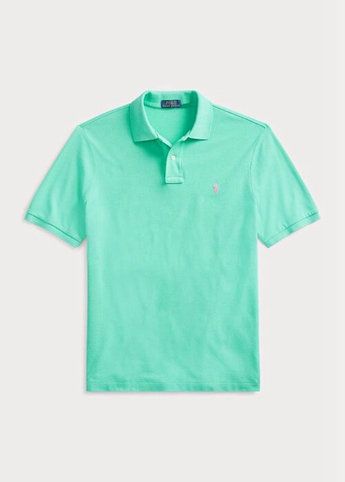 Green Men’s Ralph Lauren Custom Slim Fit Mesh Polo Shirts Green Men’s Ralph Lauren Custom Slim Fit Mesh Polo Shirts
