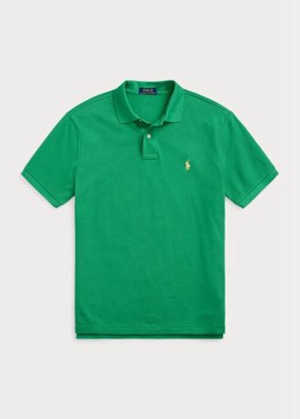 Green Men’s Ralph Lauren Custom Slim Fit Mesh Polo Shirts