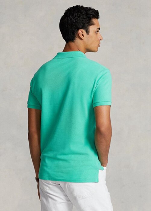 Green Men’s Ralph Lauren Custom Slim Fit Mesh Polo Shirts Green Men’s Ralph Lauren Custom Slim Fit Mesh Polo Shirts