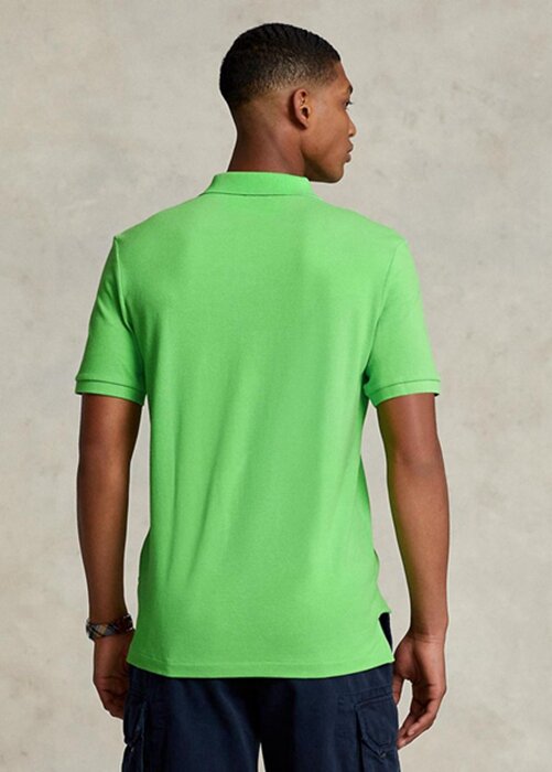 Green Men’s Ralph Lauren Custom Slim Fit Mesh Polo Shirts Green Men’s Ralph Lauren Custom Slim Fit Mesh Polo Shirts