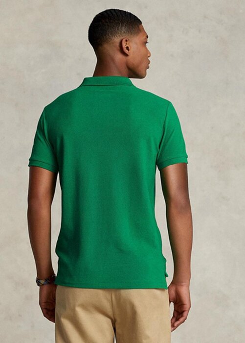 Green Men’s Ralph Lauren Custom Slim Fit Mesh Polo Shirts Green Men’s Ralph Lauren Custom Slim Fit Mesh Polo Shirts