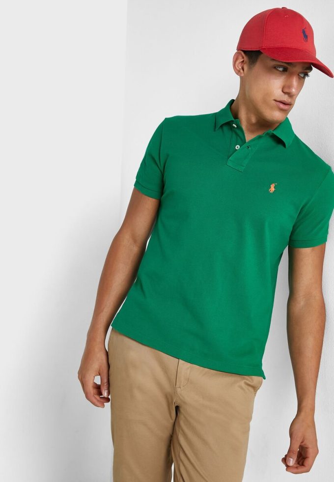 Green Men’s Ralph Lauren Essential Polo Shirts