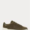Green Men’s Ralph Lauren Heritage Court II Suede Sneakers Green Men’s Ralph Lauren Heritage Court II Suede Sneakers