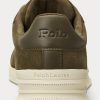 Green Men’s Ralph Lauren Heritage Court II Suede Sneakers Green Men’s Ralph Lauren Heritage Court II Suede Sneakers