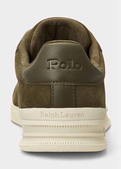 Green Men’s Ralph Lauren Heritage Court II Suede Sneakers Green Men’s Ralph Lauren Heritage Court II Suede Sneakers