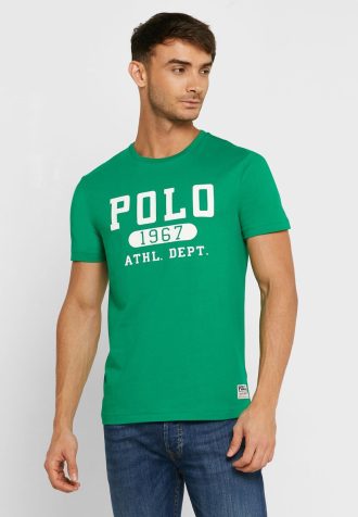 Green Men’s Ralph Lauren Logo Crew Neck T Shirts