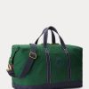 Green Men’s Ralph Lauren Logo-Embroidered Canvas Duffle Bags