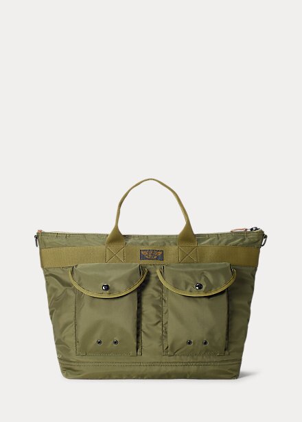Green Men’s Ralph Lauren Nylon Canvas Utility Messenger Bags Green Men’s Ralph Lauren Nylon Canvas Utility Messenger Bags